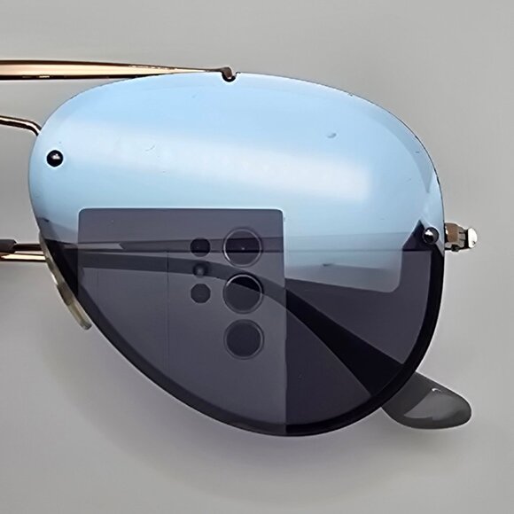 Ray-Ban RB3584-N 9053/1U Blaze Aviator Copper Frame Dark Violet Lens Sunglasses main image 12